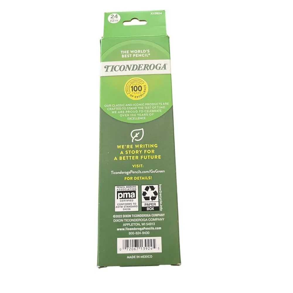 New Ticonderoga Kids Yellow Wood-Cased Pencils 24 Count